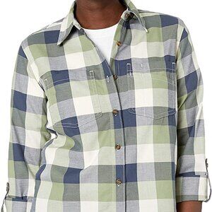 Carhartt Women's Fairview Plaid Button-Down Shirt Small